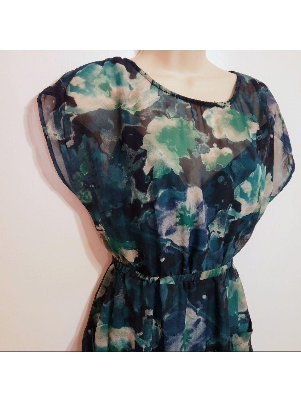 Xhilaration Mini Dress Aqua Medium - Picture 2 of 12